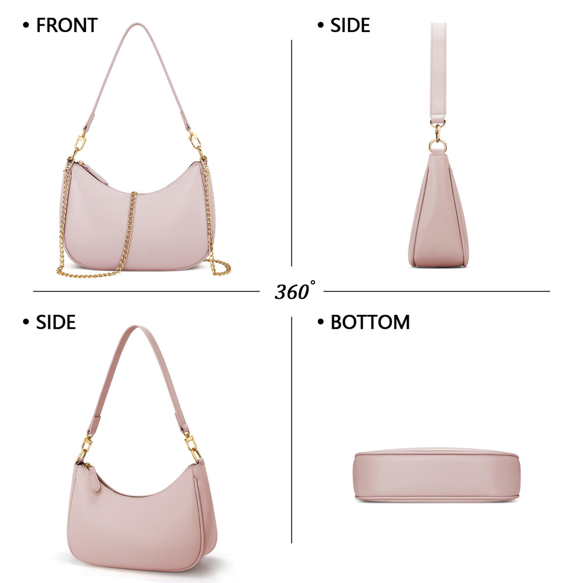 KKXIU Retro Hobo Shoulder Bag