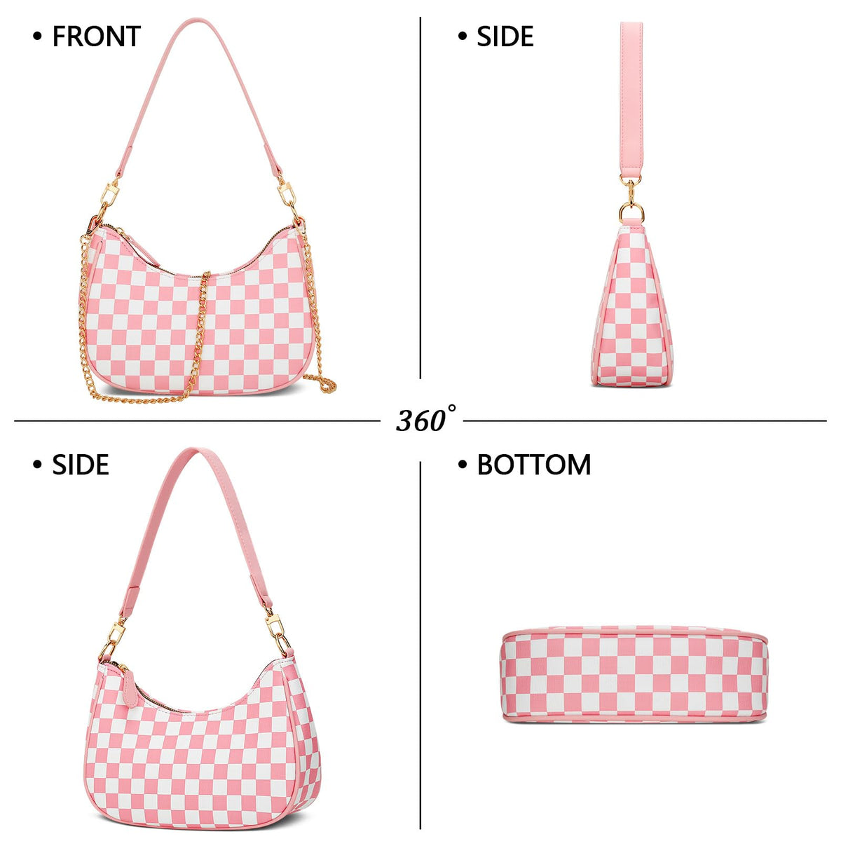 KKXIU Retro Hobo Shoulder Bag