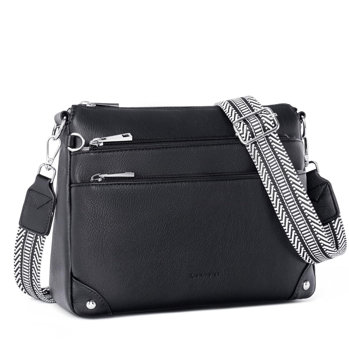 RFID Leather Travel Crossbody Bag