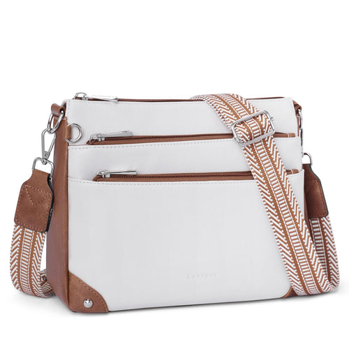 RFID Leather Travel Crossbody Bag