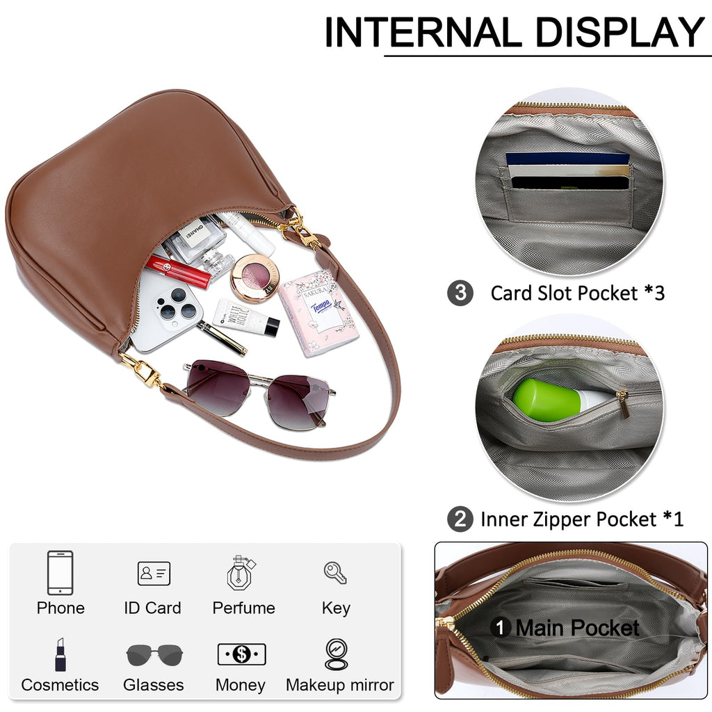 KKXIU Retro Hobo Shoulder Bag