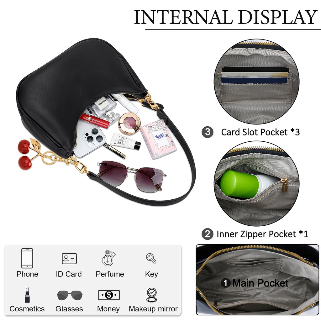 KKXIU Retro Hobo Shoulder Bag