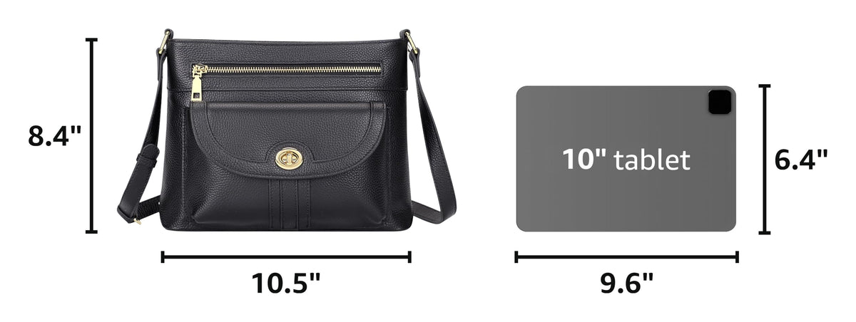 Over Earth Genuine Leather Crossbody Bag