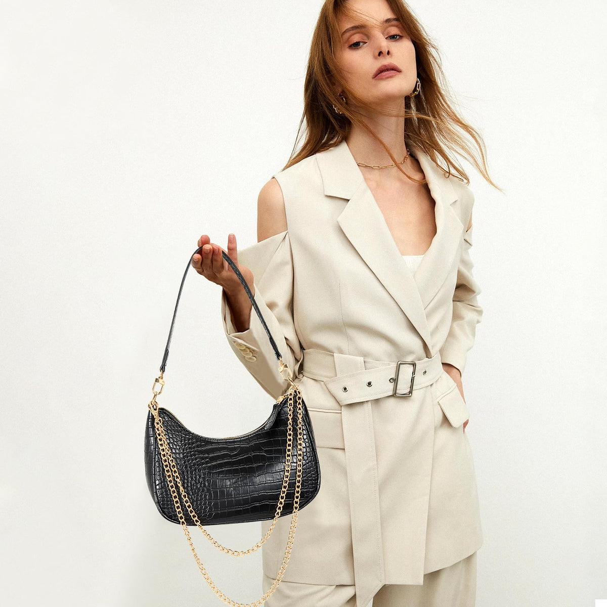 KKXIU Retro Hobo Shoulder Bag