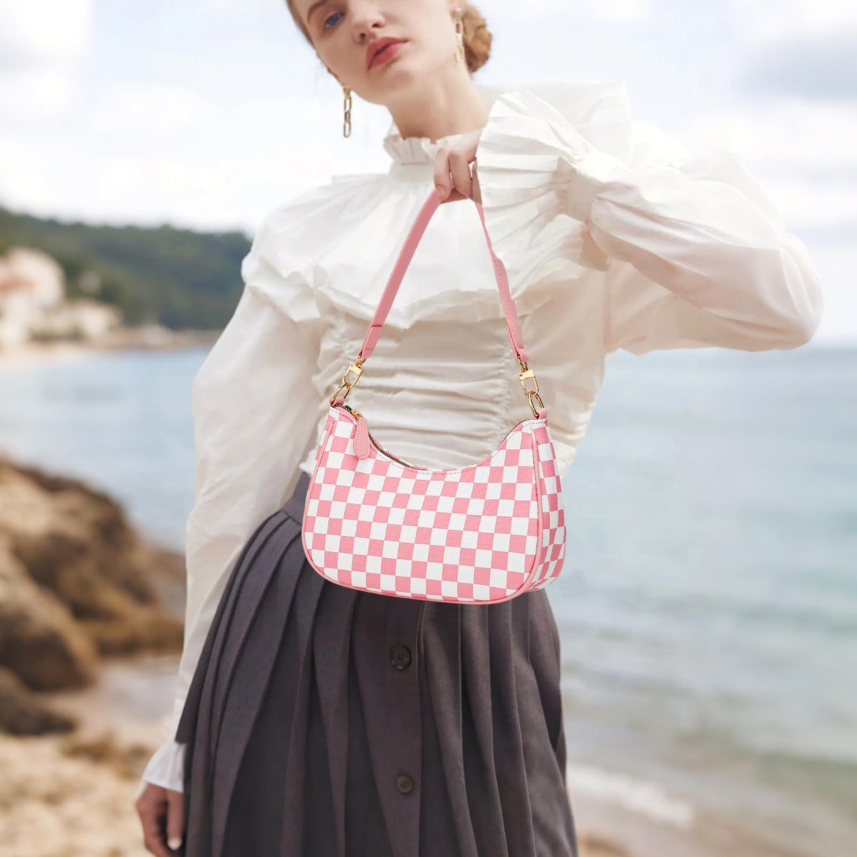 KKXIU Retro Hobo Shoulder Bag