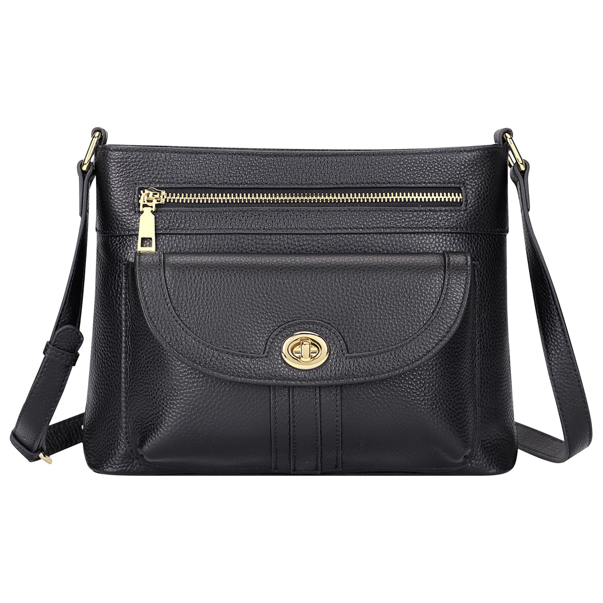 Over Earth Genuine Leather Crossbody Bag