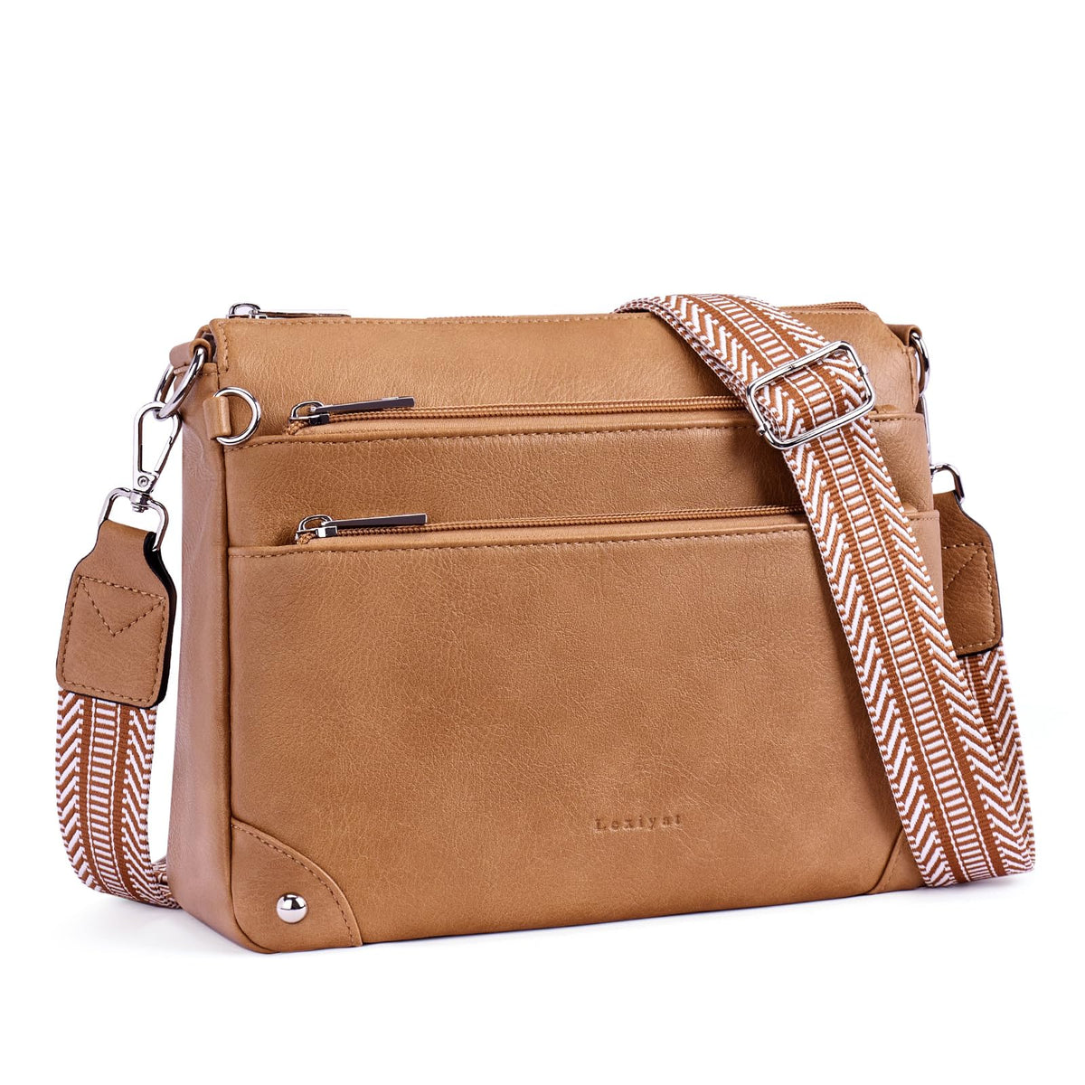 RFID Leather Travel Crossbody Bag