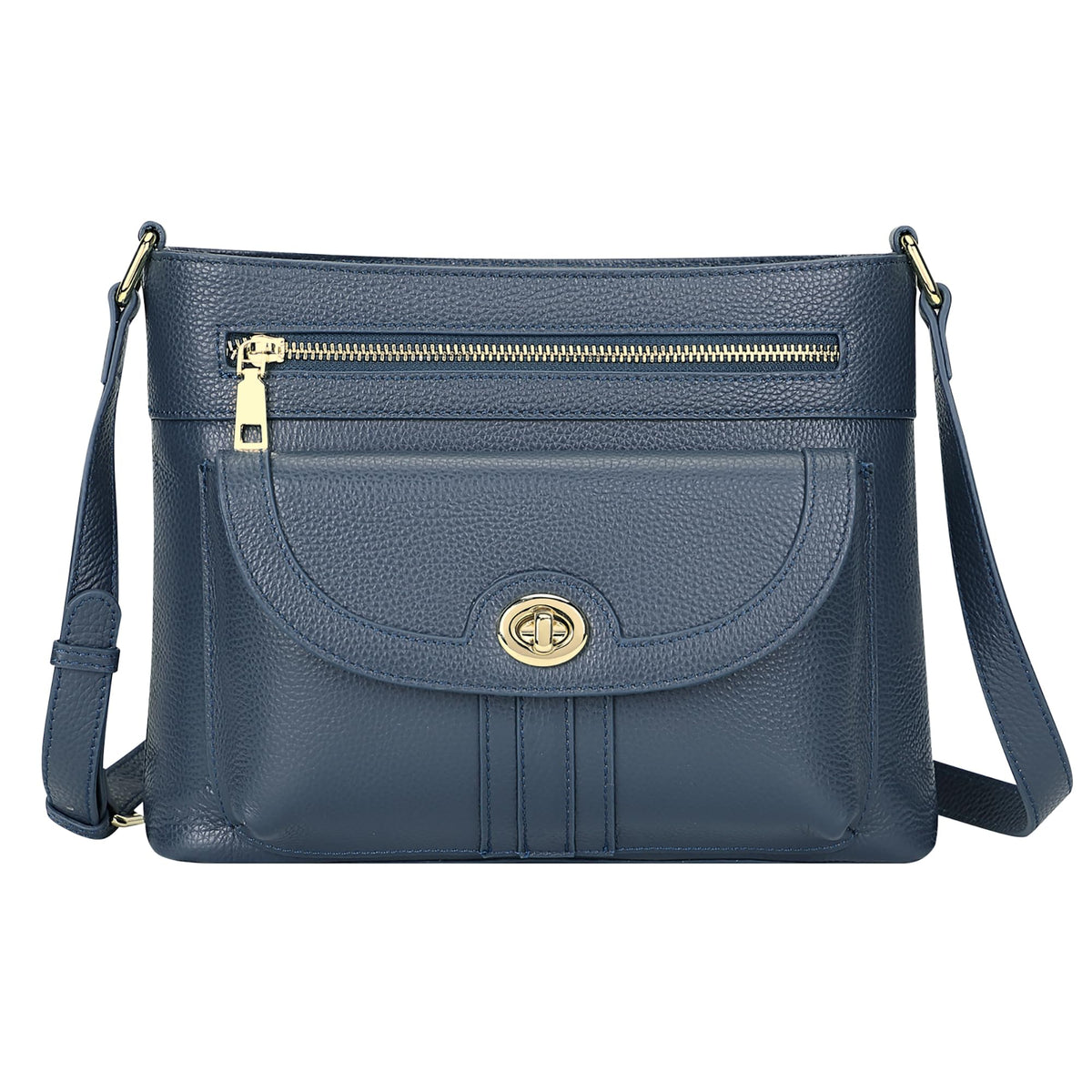 Over Earth Genuine Leather Crossbody Bag